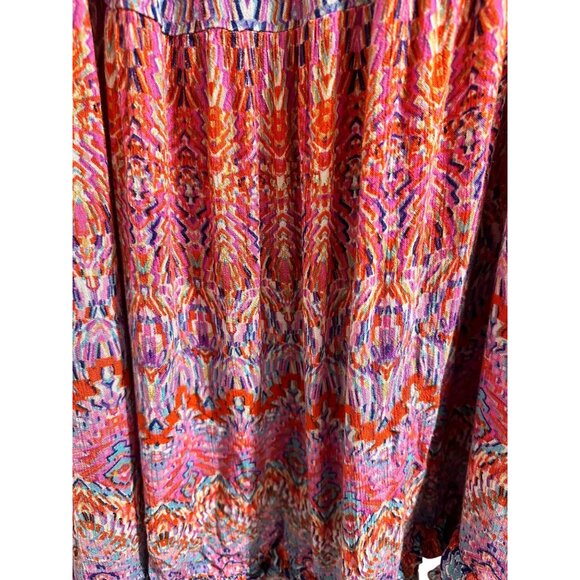 ๐ 2/$20 ๐ Colorful Printed Women's Rayon Skirt XL By Cb - Picture 2 of 5